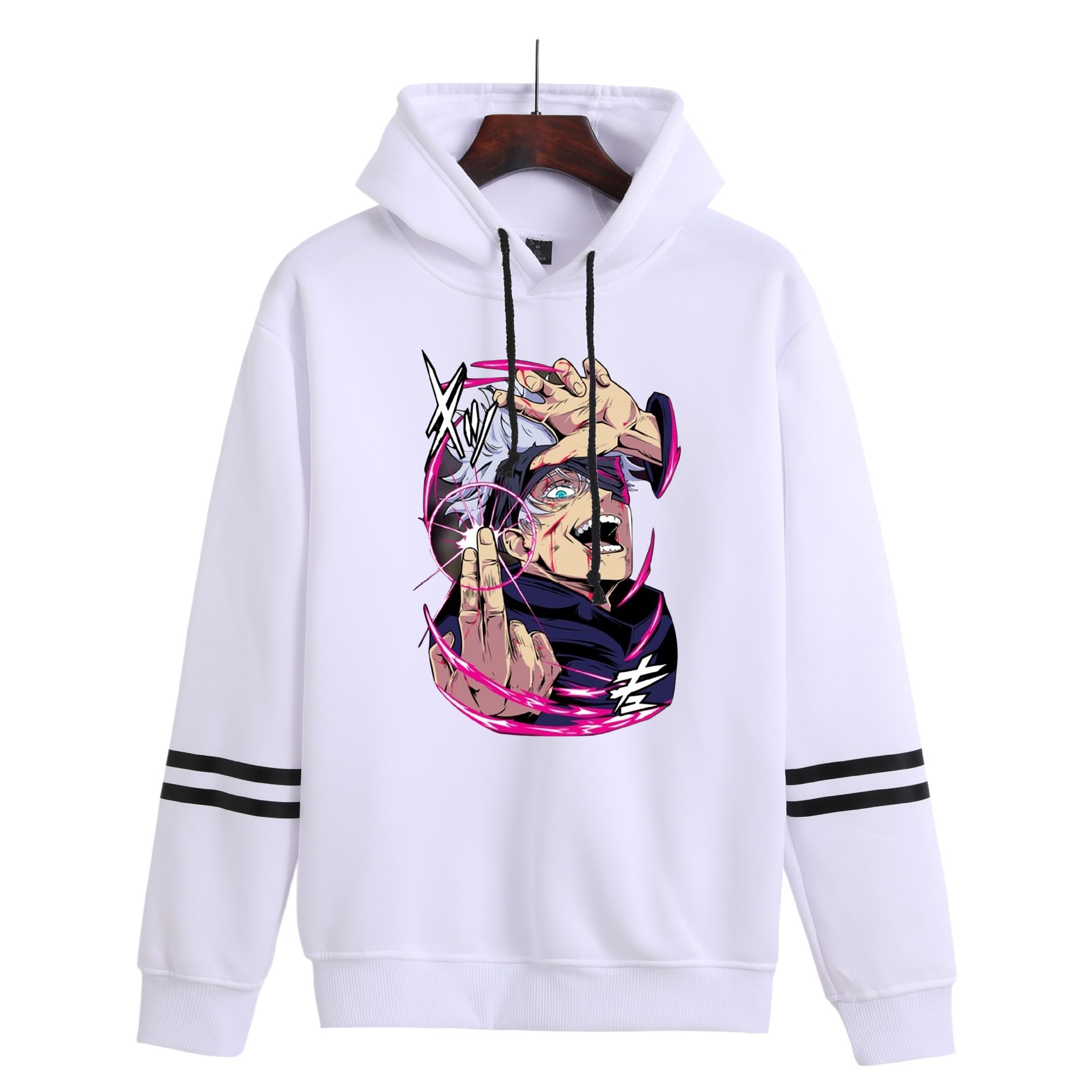 Suéter de nuevo estilo de comercio exterior, entorno de animación, suéter con capucha con estampado digital Black Clover