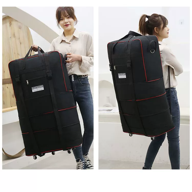 Водонепроницаемый переносной чемодан из ткани Оксфорд, большая вместительная дорожная сумка, складная сумка для багажа, выдвижная сумка для перемещения за границей
