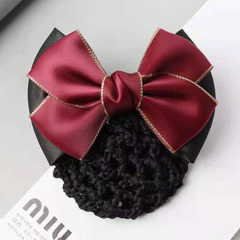 두 부분으로 구성된 금색 가장자리 - 빨간색 - 두꺼운 검정색 메쉬