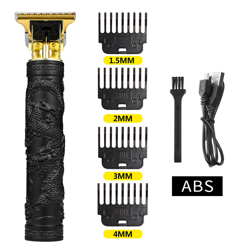 Cortadora de pelo eléctrica T9 transfronteriza cabeza de aceite empuje cortadora eléctrica talla marca cortadora eléctrica maquinilla de afeitar de plástico