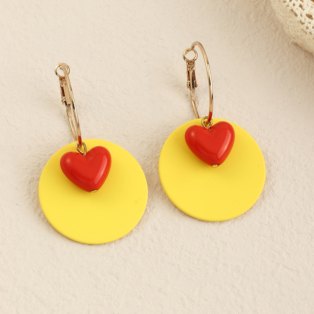 Sweet C Shape Alloy No Inlaid Earrings display picture 5