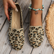 外贸大码单鞋女2023春秋季新款平底圆头一脚蹬懒人外穿休闲鞋批发