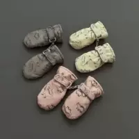 Трансграничные новые детские лыжные перчатки быстродушащая водонепроницаемая ткань осень-зима детское бархатное утолщение перчатки мультфильм принт