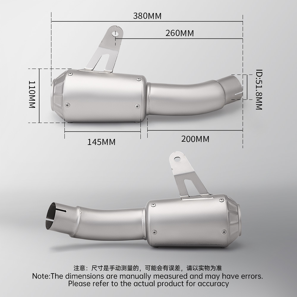 Suitable for Motorcycle Zx4Rr Zx4R Modified Integrated Mid-Tail Exhaust Pipe Muffler 2023-2025