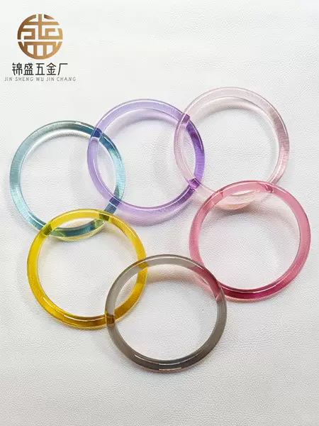 Plastic round handle DIY woven bag round handle ring, bag accessories acrylic handle