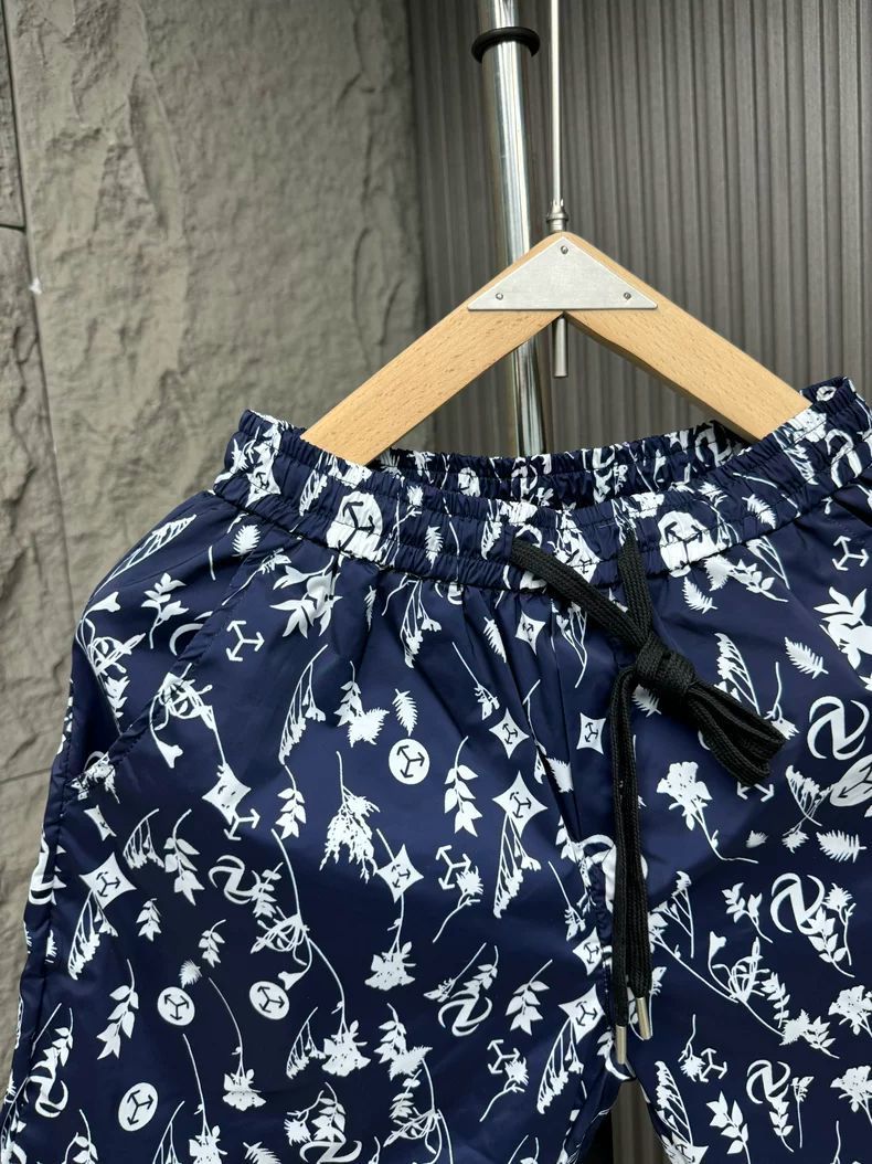 Men's Clothing High End Men's All Over Print Casual Shorts Summer Thin Quick Drying Straight Leg Stylish Five Point Beach Shorts_viptrois.com