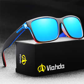 VIAHDA 运动太阳镜跨境方形户外炫彩墨镜 VZ6008