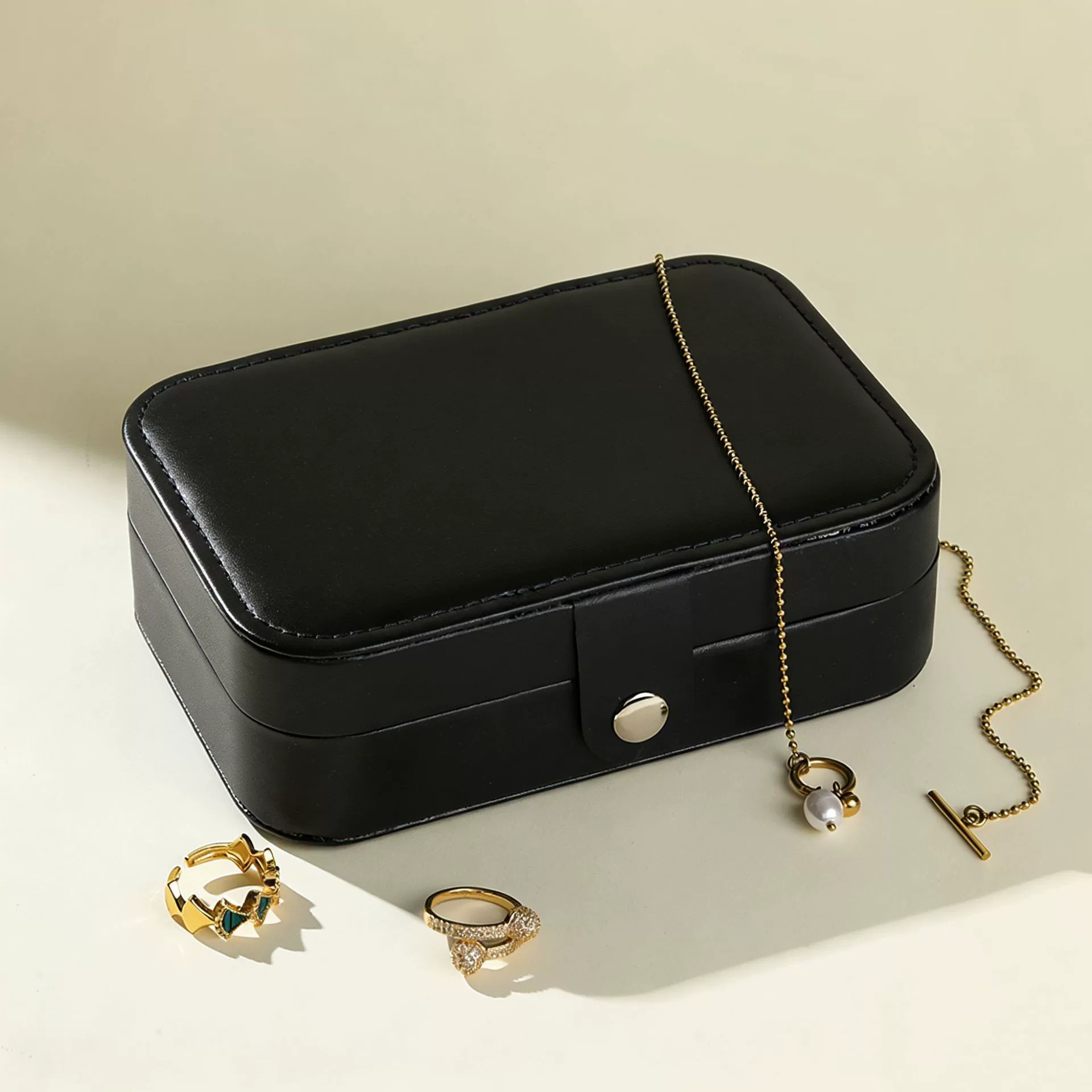 Jewelry Box Travel Ring Storage Box Portable from Yomiego