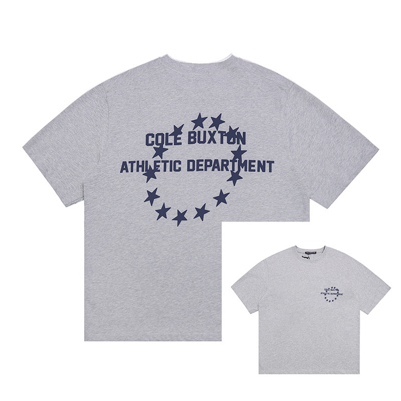 Cole Buxton Athletic Department T-shirt Star Logo Grey