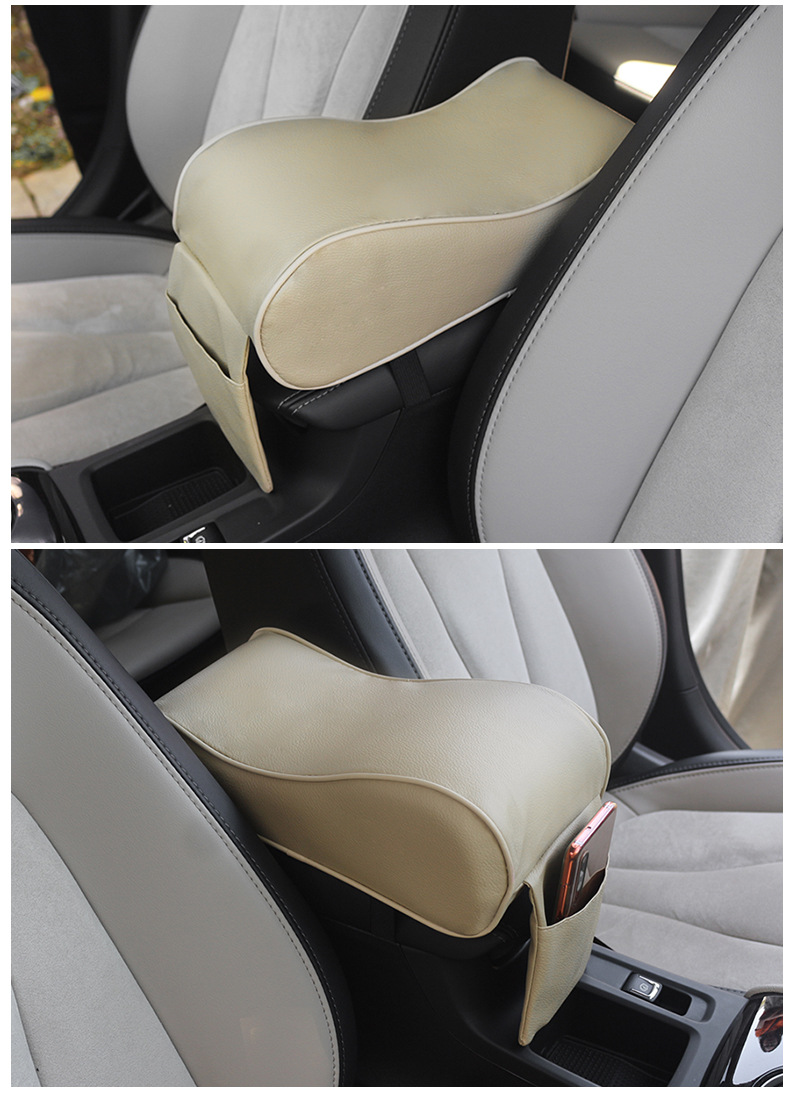 Car Armrest Box Heightening Pad, Car Central Armrest Memory Foam Elbow Rest, Multifunctional Car Armrest Box Pad Heightening