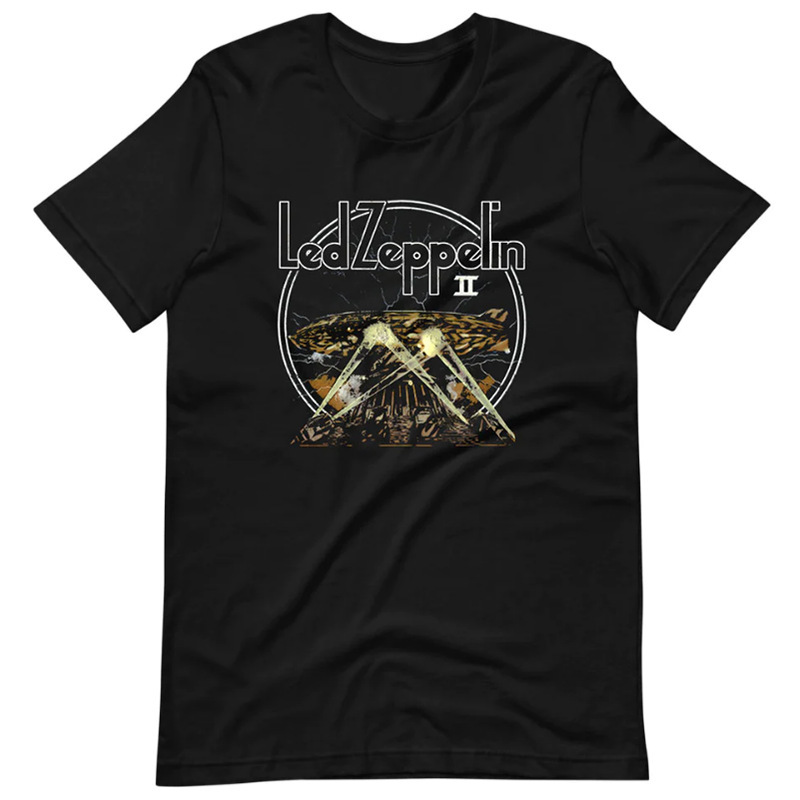 Led Zeppelin American Retro Rock Digital Direct Print Summer Short-Sleeved T-Shirt