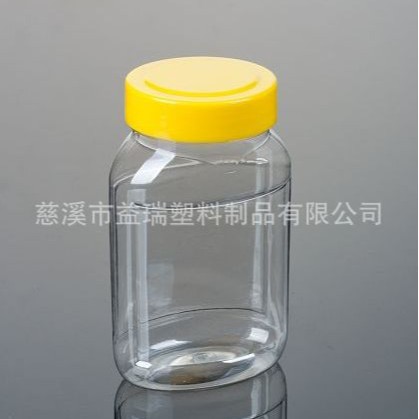 400g扁形蜂蜜瓶 广口塑料瓶(PT014)