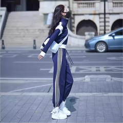 工場店2025年新型ネット赤ファッションカジュアル運動服セット女子春秋長袖長ズボン2セット
