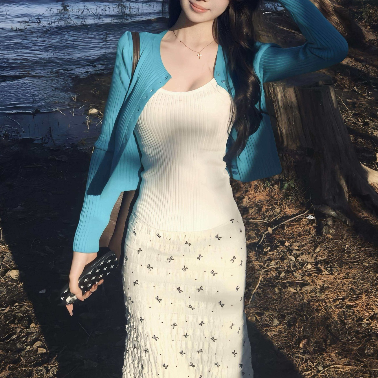Coreano suave primavera y otoño ropa de mujer de punto con cardigan 2026 super caliente Footd con chaqueta de dopamina