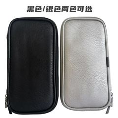 メーカー在庫あり ブラック ダブルジッパーバッグ 化粧筆バッグ 多機能化粧筆収納バッグ 高級防水ポータブルバッグ