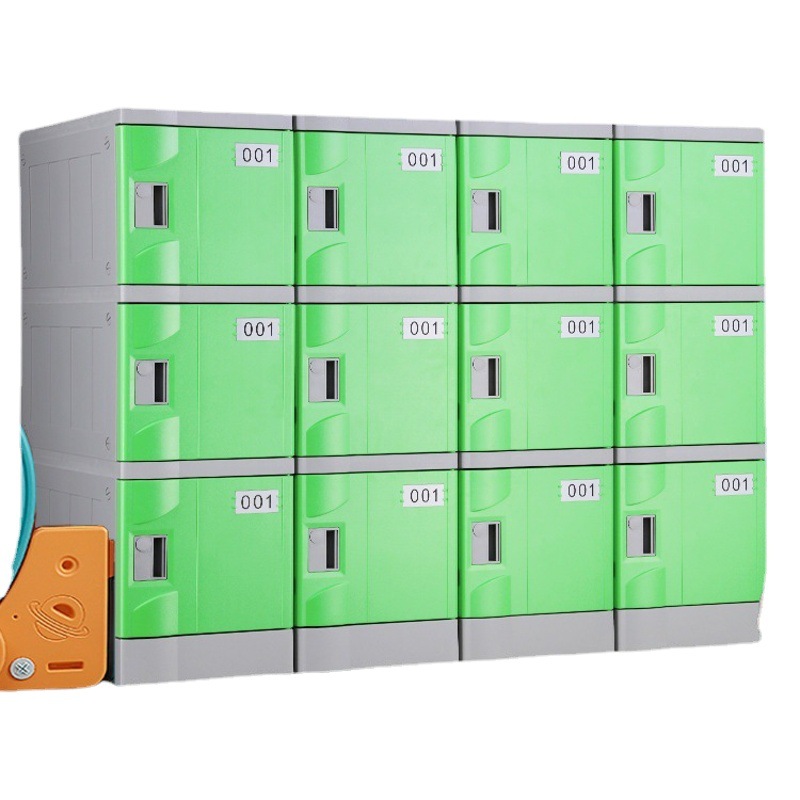 ABS plastic student bookcase school class classroom kindergarten locker independent Plaid storage cabinet with lock
