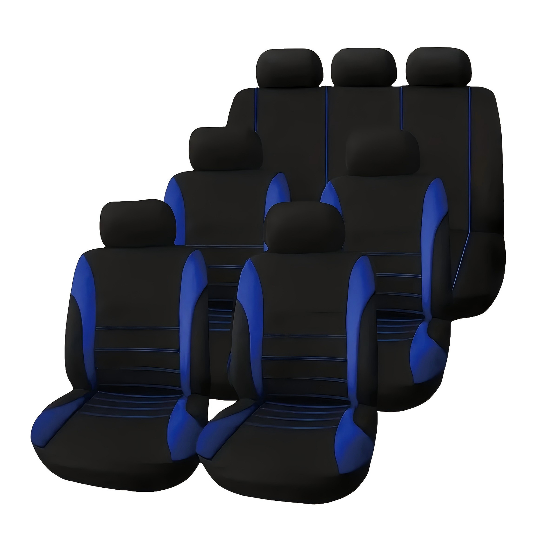 Cinco asientos generales, siete asientos, cubierta de asiento de furgoneta transfronteriza para diseño de línea de cintura, cojín de tela al por mayor