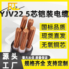 瑞天ZR-YJV22铜芯铠装电缆5芯2.5 16 35 185 240平方低压电力电缆