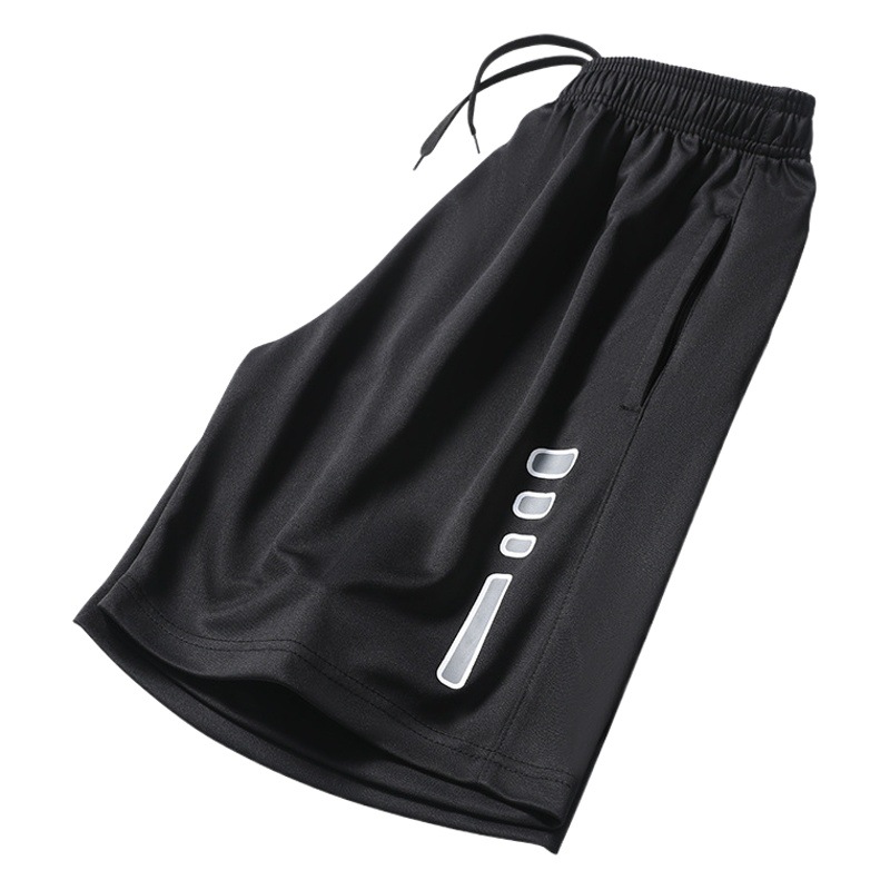 Pantalones cortos deportivos para hombres corriendo verano hielo seda delgada Baloncesto de secado rápido entrenamiento físico suelto pantalones cortos casuales aire acondicionado