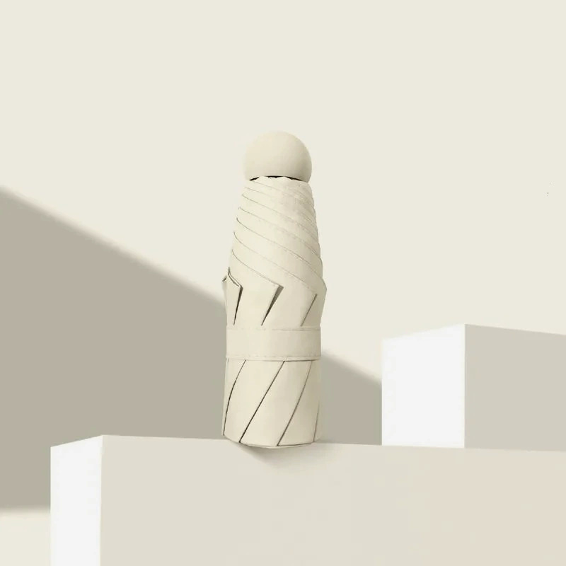 日傘、日焼け止め、コンパクト、ポータブル日傘、女性用傘、晴雨兼用傘、紫外線防止ビニール日傘