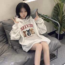 儿童卫衣秋冬款2025新款男女同款中大童秋装儿童宽松连帽上衣童装