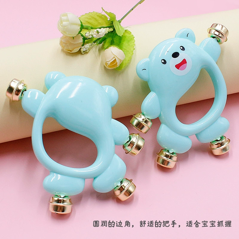 Grabber, cartoon beanbag, small bell for new born for baby, appeases smart toy, with little bears, 0-3 years