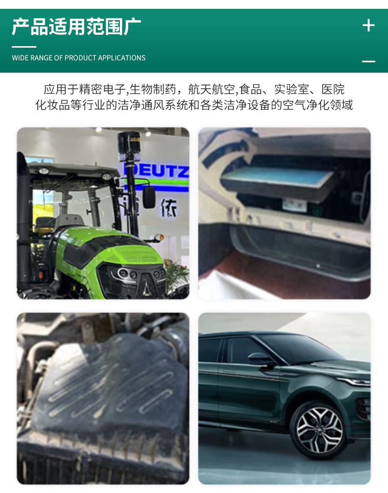 Car Activated Carbon Air Conditioning Filter Element Fresh Air System High-Efficiency Hepa Filter Element Air Purifier Pm2.5 Filter