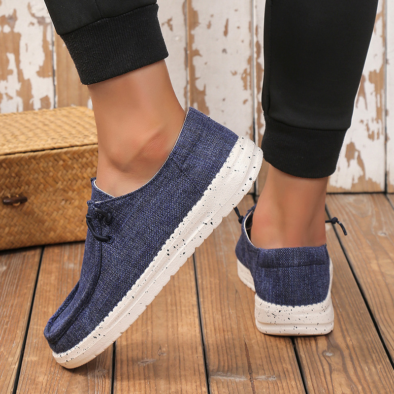 Cross-border Xiyin Best-selling Large-size Canvas Casual Shoes For Men, Canvas Men Loafers_vogvips.com
