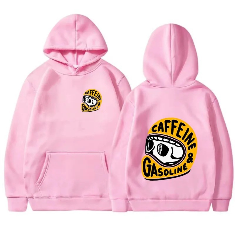 2024 Spring Autun Men's Hoodies Gothic Harajuku Biker Skull