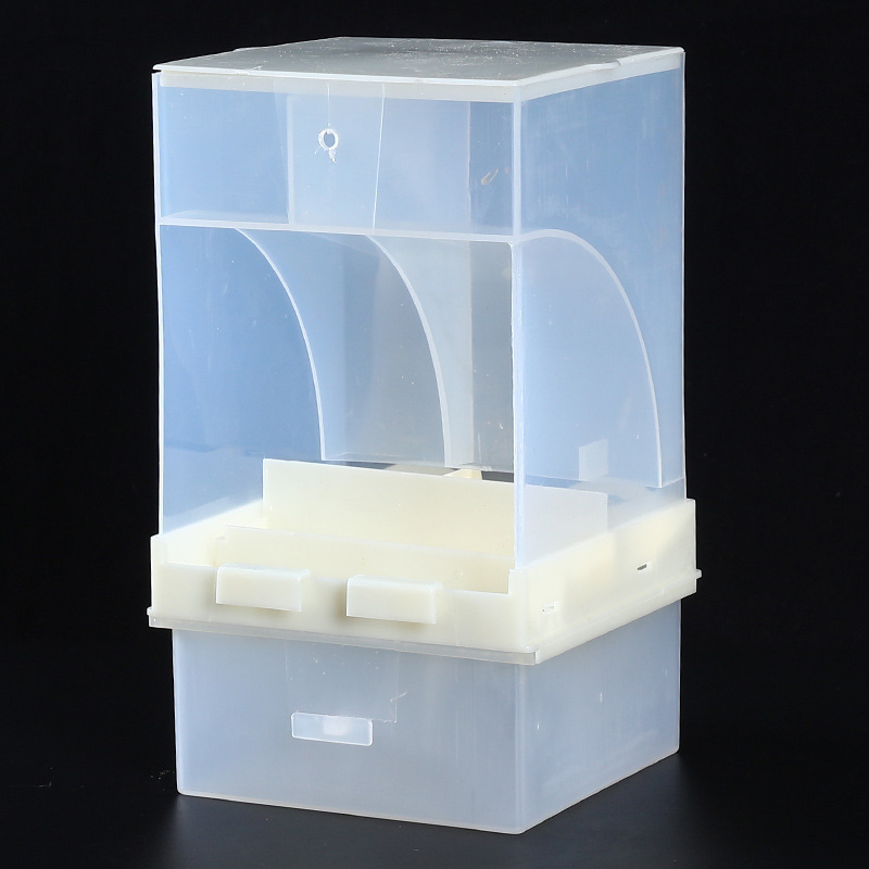 Alimentador automático para pájaros, piel de tigre, papagaios, alimentador para pájaros, caja de alimentación para pájaros a prueba de salpicaduras