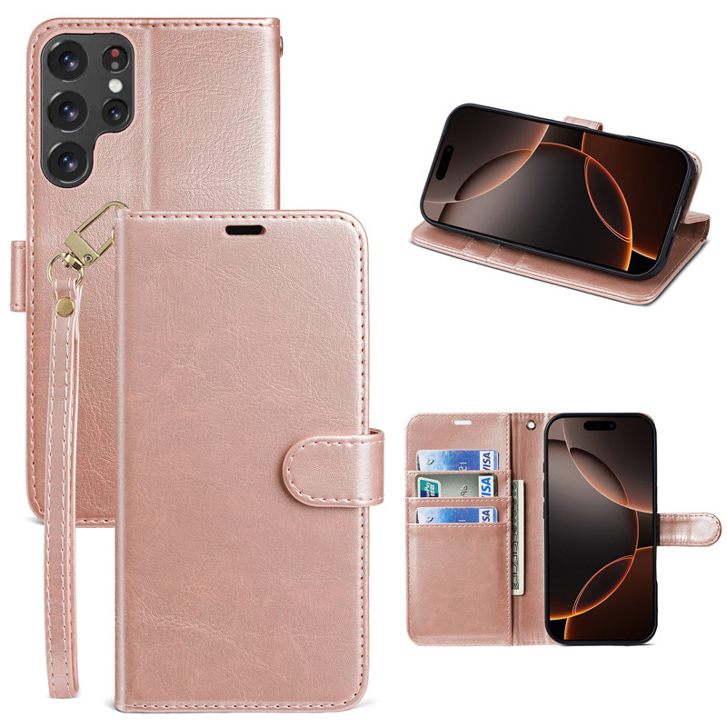 Cross-Border Suitable for Samsung S26Ultra Protective Case with Card Slot, Flip Wallet Case, Leather Case, Mobile Phone Leather Case Cross-Border Suitable for Samsung S26Ultra Protective Case with Card Slot, Flip Wallet Case, Leather Case, Mobile Phone Leather Case
