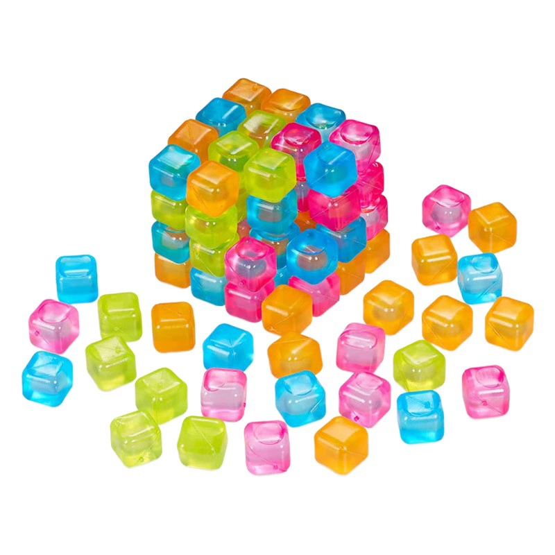 Пластиковое моделирование Куба зерна льда экологический кубик льда Зернистость льда PE кубик льда можно использовать повторно лед