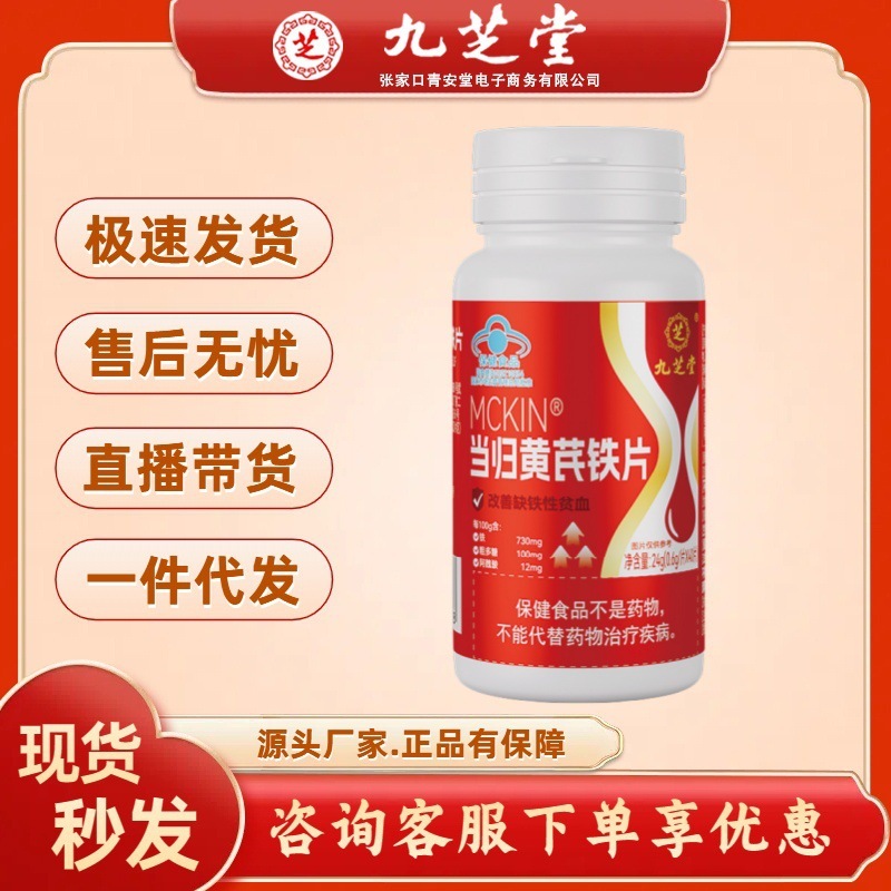 九芝堂MCKIN 当帰黄耆鉄錠24g（0.6g/錠*40）女性用貧血改善正規品|undefined