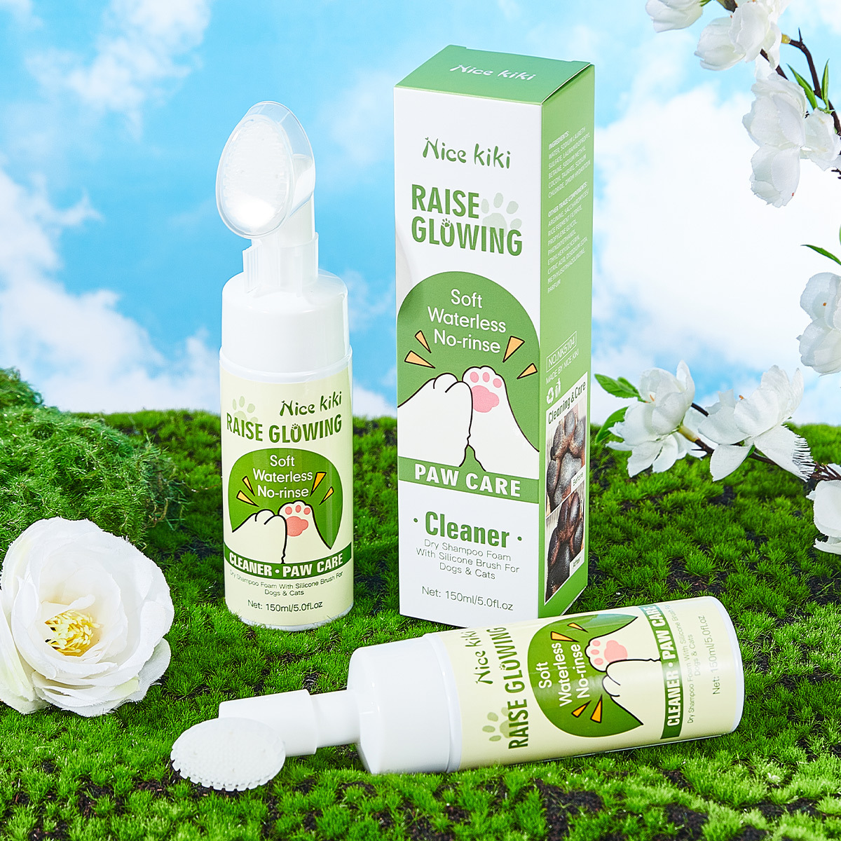 NK5104 - 애완동물용 실리콘 칫솔모 폼클렌저 (수출 전용 제품, 국내 판매 금지, 구매는 회사 기본 면책 조항과 동일)