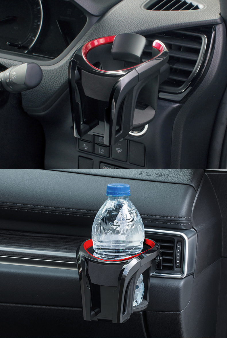 Japanese car water cup holder air conditioning air outlet cup holder with light storage rack tea cup holder cup holder multifunctional beverage holder