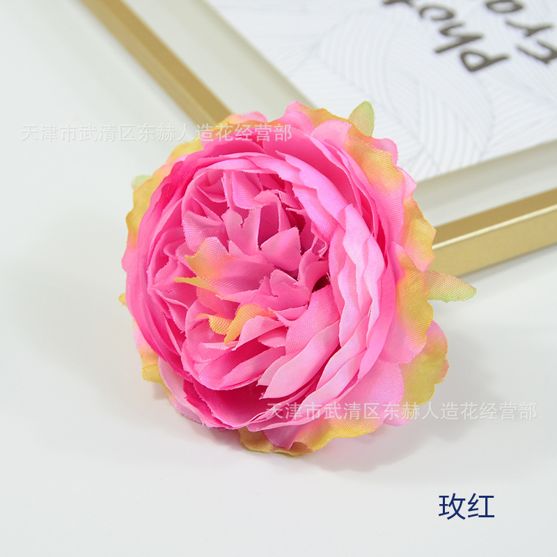 ヨーロッパ式のシミュレーション洋牡丹の花の頭の結婚祝いの花の壁の路は生け花のシミュレーションの植物の家の装飾を導いて花を配合します。|undefined