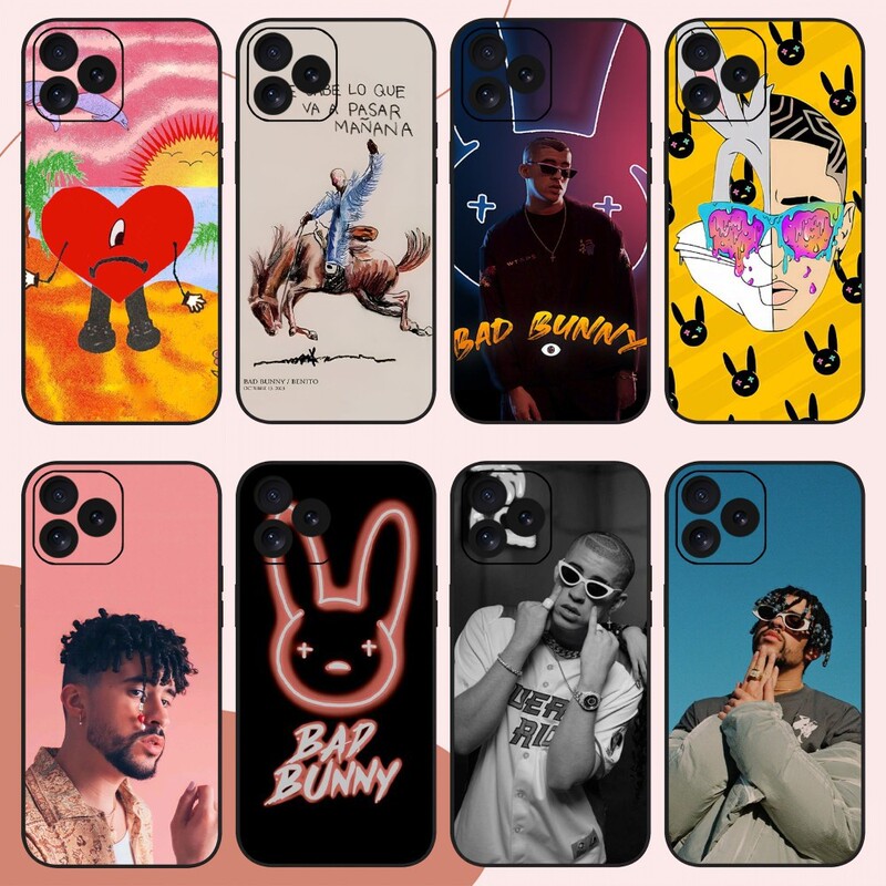 For Apple Phone Case Rapper B- Bad B- Bunny Phone Case iPhone 14 15 8 11 1