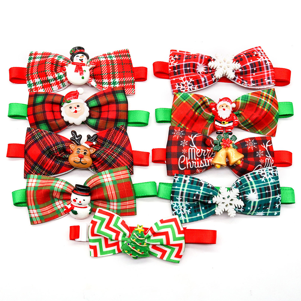 British Style Polyester Christmas Lattice Pet Accessories 1 Piece display picture 2