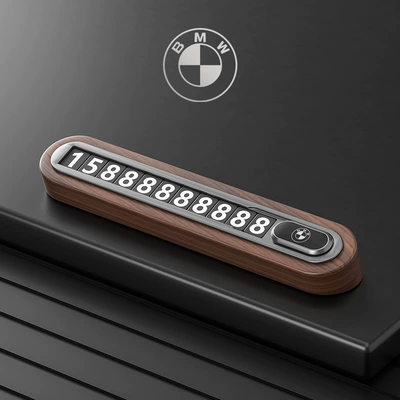 card hidden phone car interior – Nömrəli dayanma kartı - black-walnut-bmw