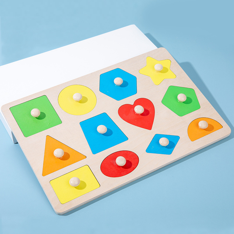 Tablero de clasificación de formas geométricas, juguetes de madera para niños y niñas, reconocimiento de colores, bloques educativos para la primera infancia. image 17