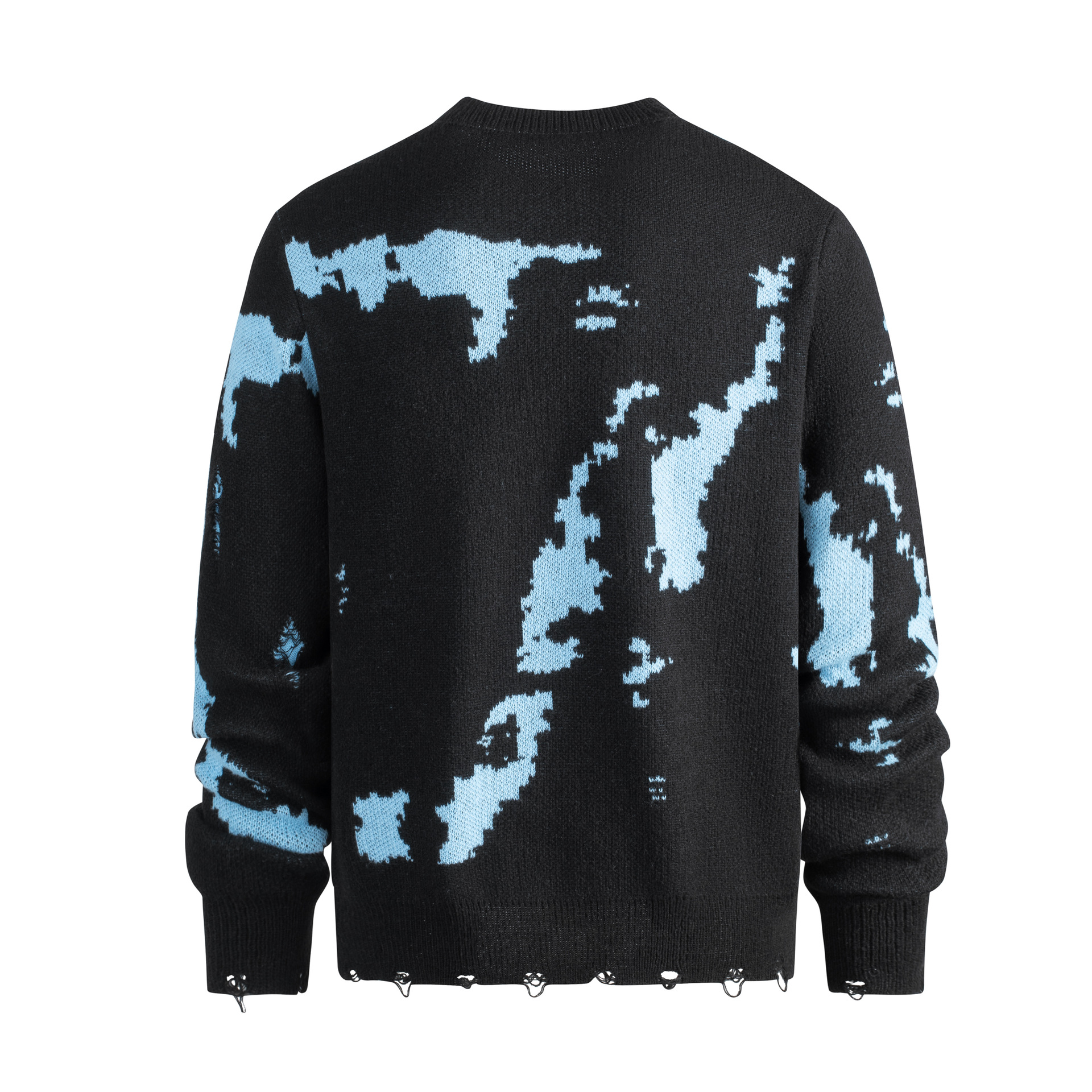 Retro Graffiti Unisex Sweater Oversized Hip Hop Pullover Top_voghion.com