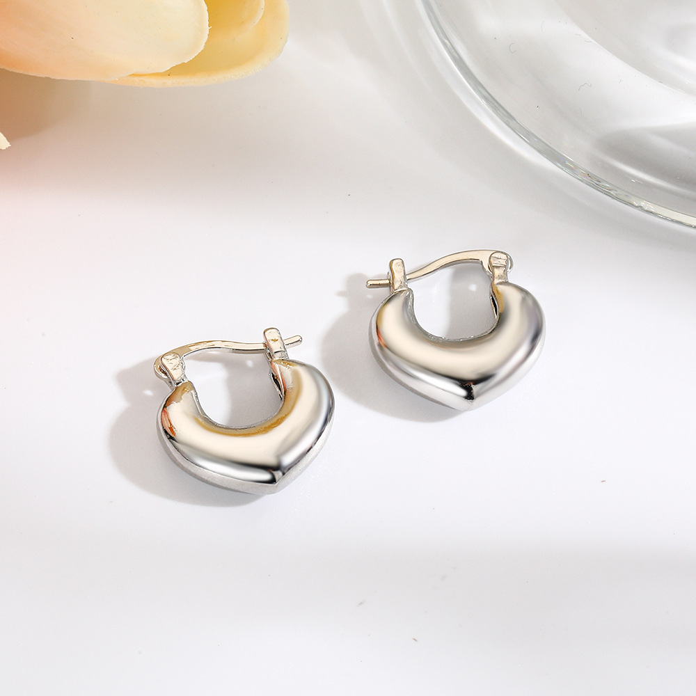 7g Weight Copper Ear Needle Material 18K Gold Plated Plating Material Earrings Classification 1 Pair Quantity Holiday, Daily Occasion Copper Material Star, Heart Shape Pattern Women's Gender Simple Style, Classic Style Style 1 Pair Simple Style Classic Style Star Heart Shape Copper 18K Gold Plated Earrings 8