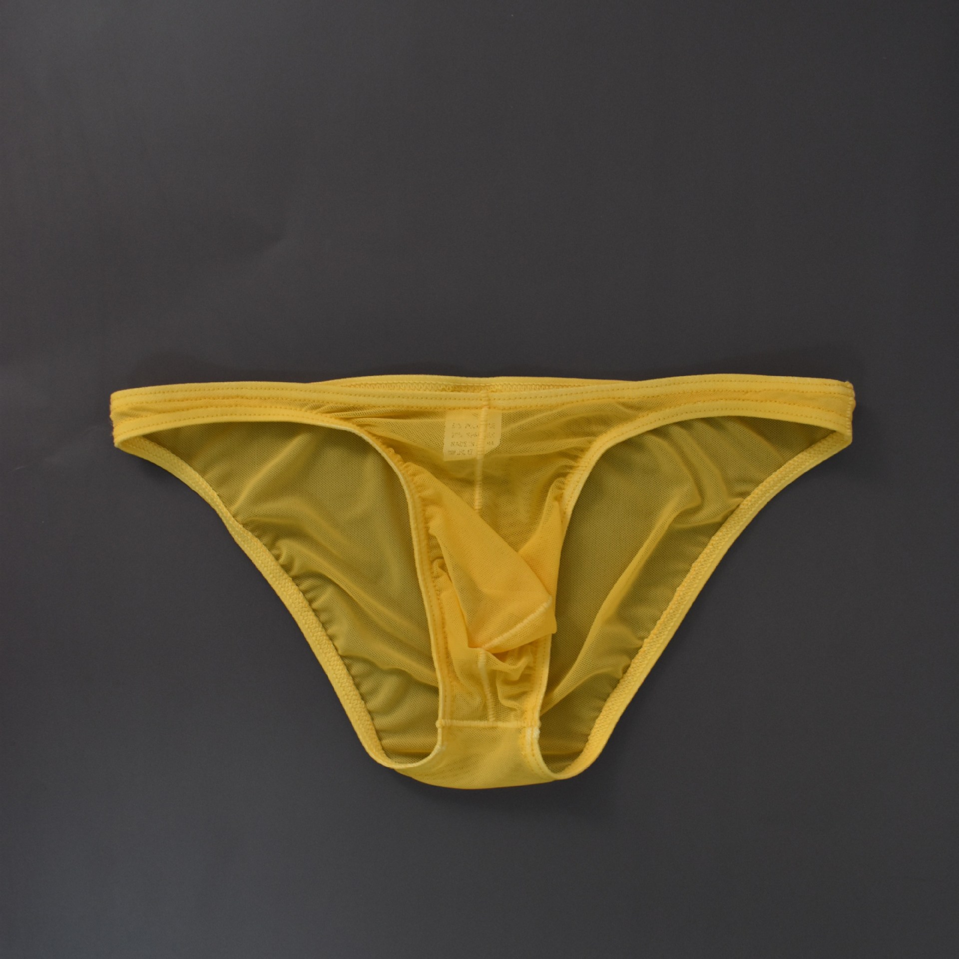 Gay Men's Fully See-Through Mesh Briefs, Low-Waist Ice Silk Thin Sexy Gay Trendy Cross-Border Nightclub Hot Style