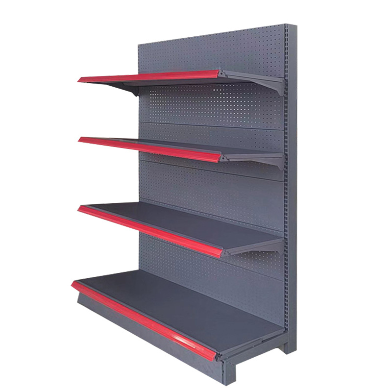 Estanterías de supermercado, estanterías de tienda de conveniencia al por mayor, estanterías de exhibición de papelería de una o dos caras, estanterías de ferretería, estanterías de supermercado para cadenas de tiendas. image 7