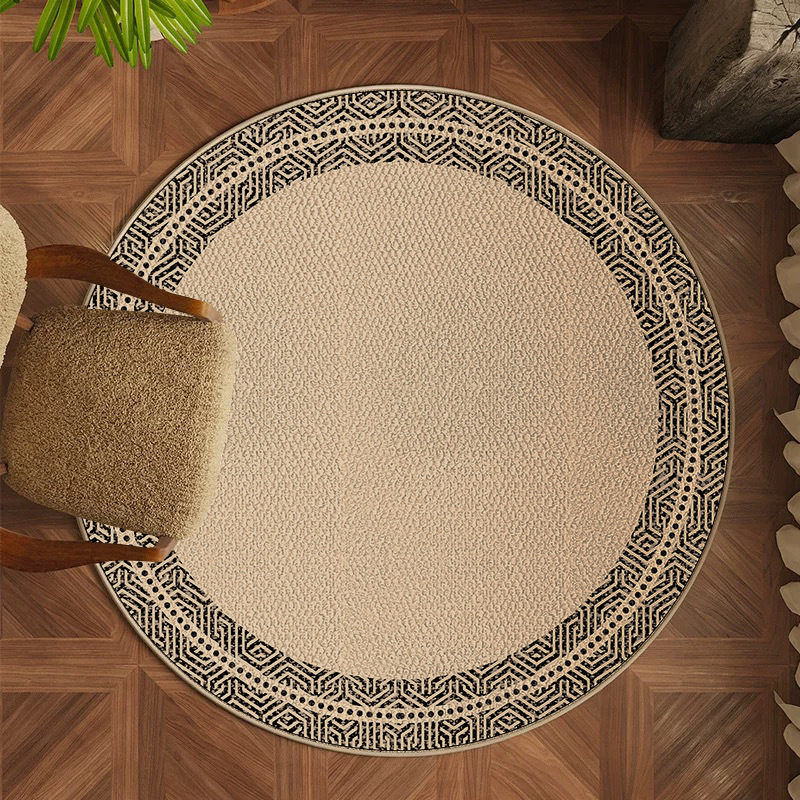 Alta sensación de alfombra redonda TPR belga camisola alfombra dormitorio estudio sala de estar sofá mesa de té mantas