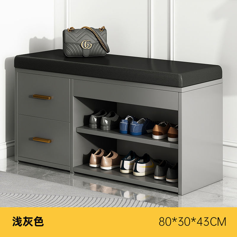 一体入户收纳鞋架换鞋凳门口可坐多层进门穿鞋凳家用客厅轻奢鞋柜|undefined