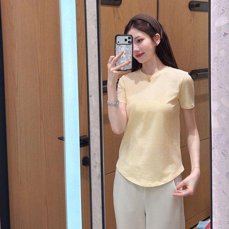 Correct Version! 2026 New Model Love Women's Round Neck T-Shirt, Summer Loose Basic Short-Sleeve T-Shirt Top for Women