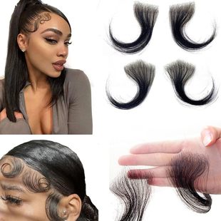 Wig Bangs Piece Real Hair Lanugo Bangs Baby Hair Real Hair Bangs Can Be Trimmed Seamless Invisible Wig Patch