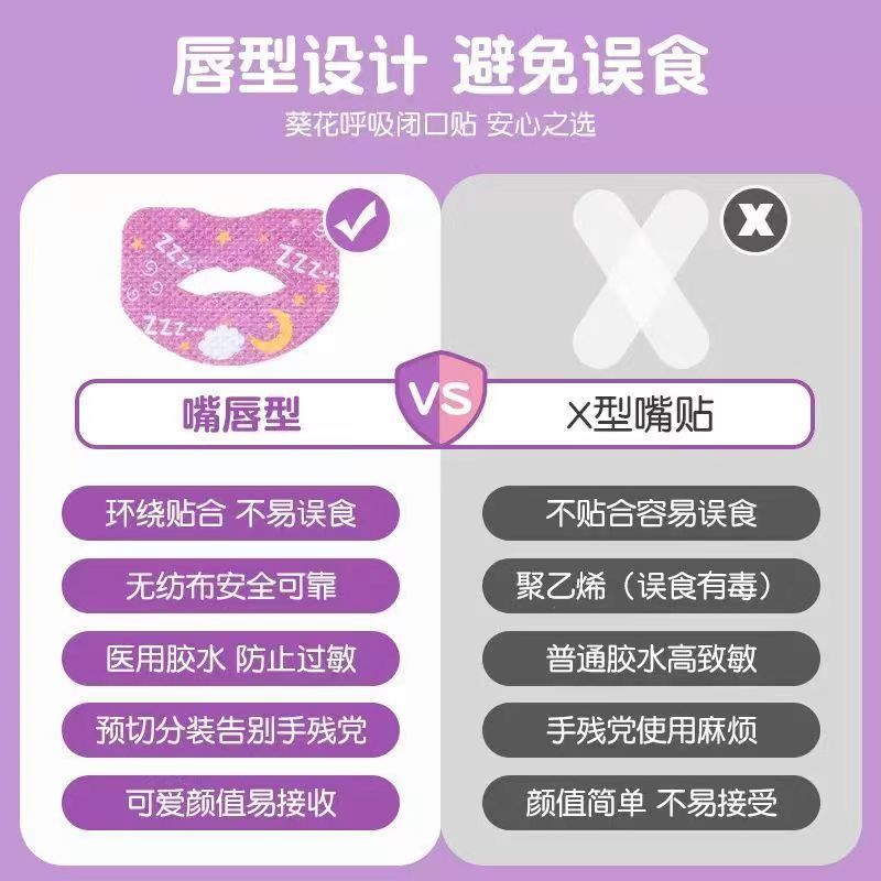 口呼吸矯正は口を閉じないで寝ます。子供の睡眠唇の口を閉じます。|undefined