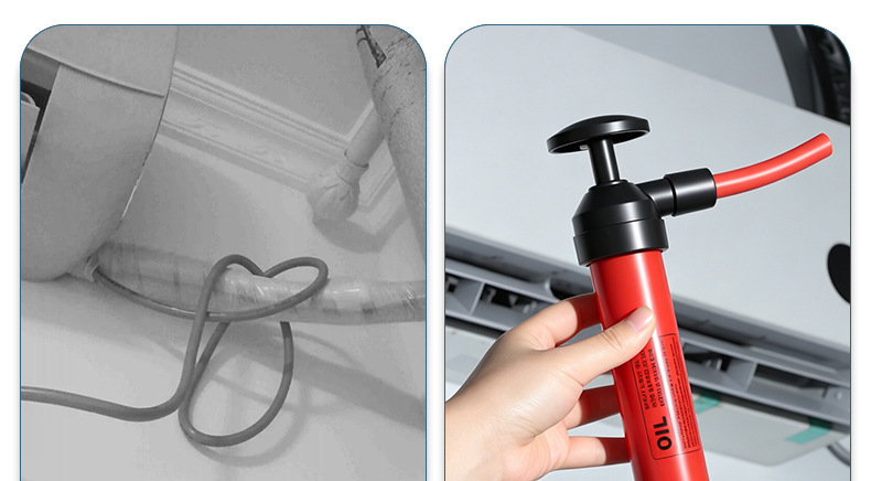 Small manual specialized oil extractor, cross-border multifunctional pull-out air pump type high-pressure car oil extractor